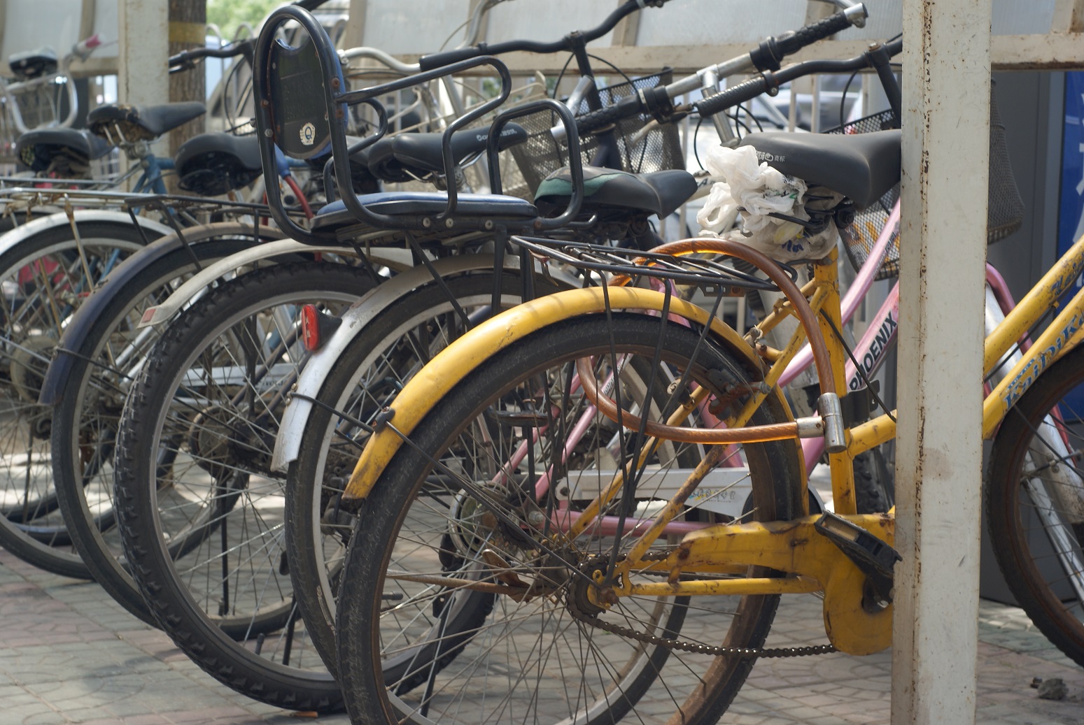 Велосипеды на улицах Пекина.